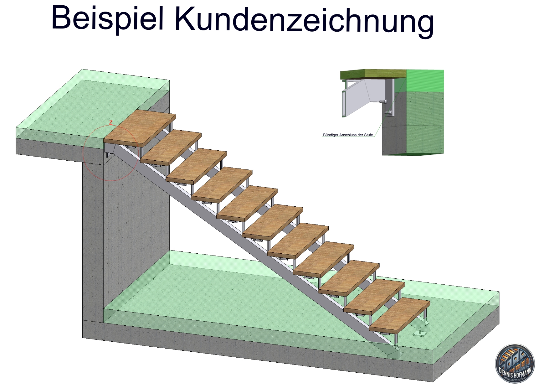 Technische Planung einer Metallkonstruktion