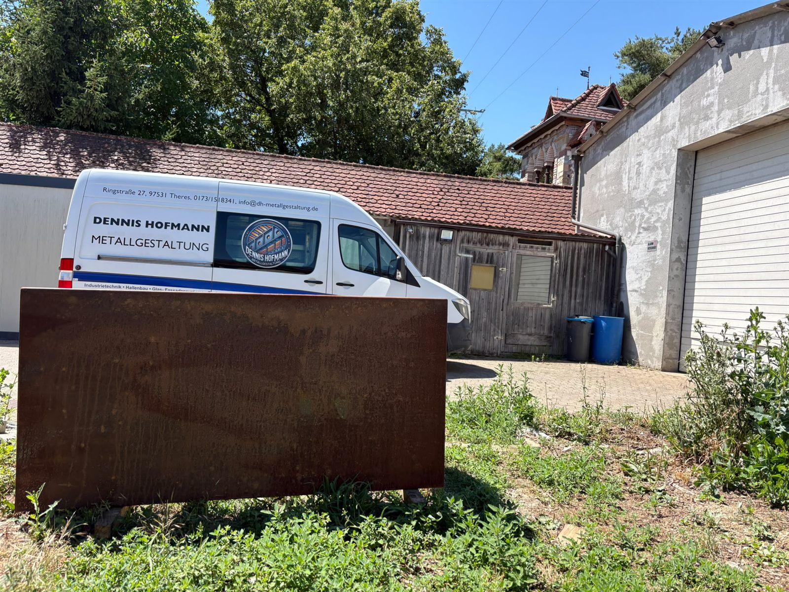 Cortenstahl-Sichtschutzwand