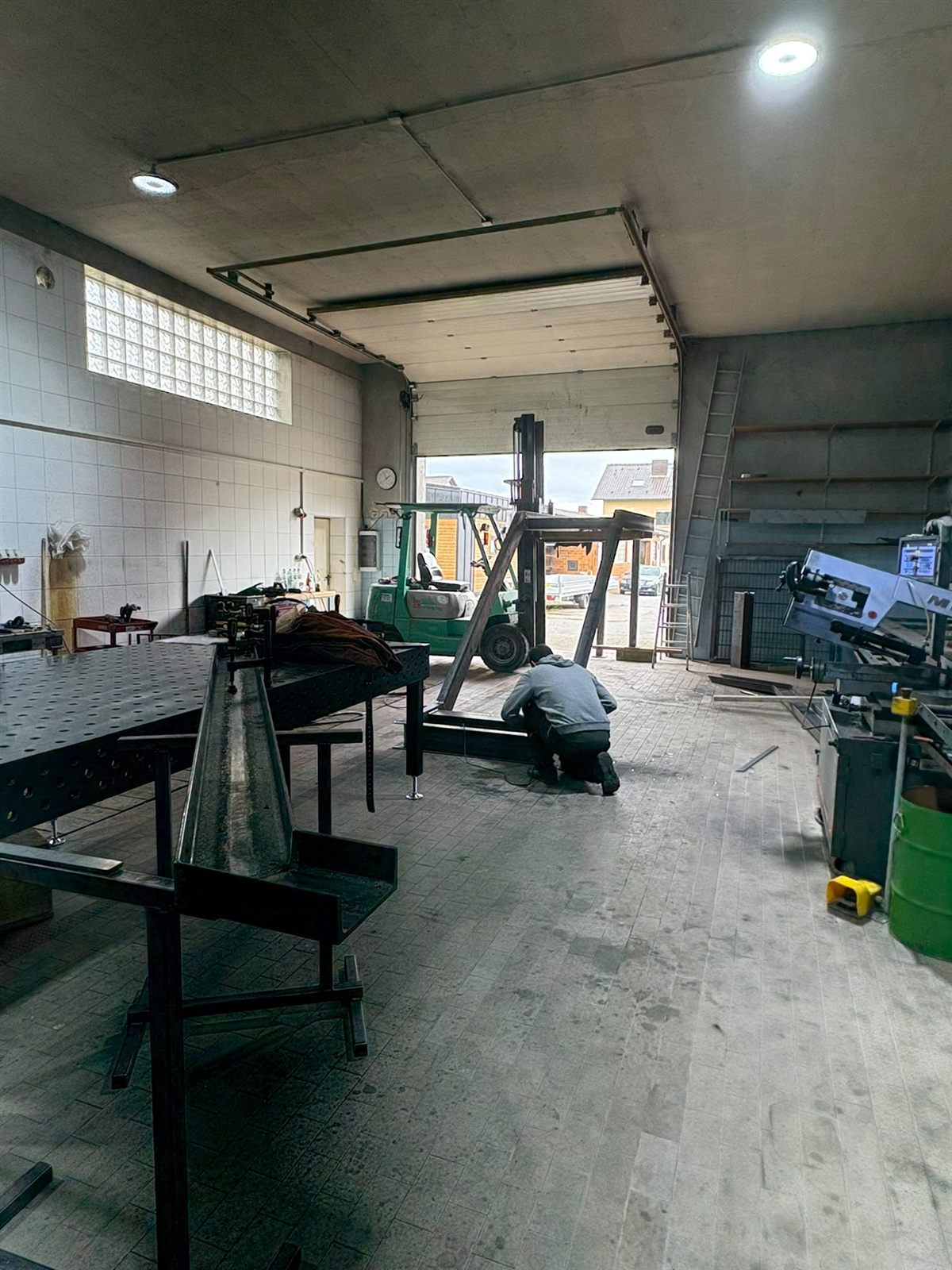 Fertigung von Stahlkonstruktionen in der Werkstatt